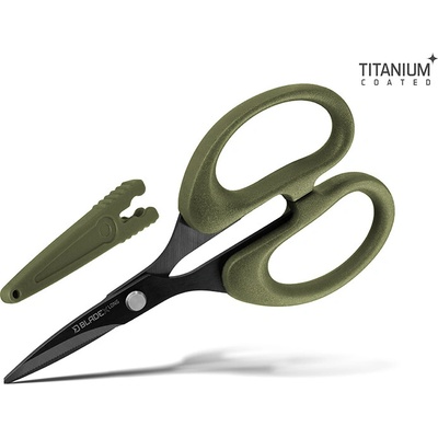 Nůžky s vroubky Delphin BladeX Long Titan 12 cm