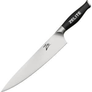 Zelite Comfort Pro серия, 10" нож за шефготвачи, 56 HRC, назъбен край (GE-CF10-56RW) (GE-CF10-56RW)