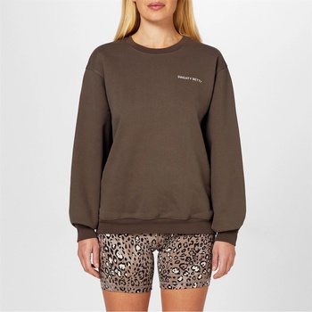 Sweaty Betty Блуза Sweaty Betty Women's Elevated Crew Sweatshirt - Dark Timber