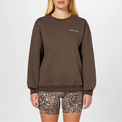 Sweaty Betty Блуза Sweaty Betty Women's Elevated Crew Sweatshirt - Dark Timber