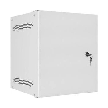 Lanberg Комуникационен шкаф, Lanberg rack cabinet 10" wall-mount 6U/280x310 for self-assembly with metal door grey (flat pack) (WF10-2306-00S)