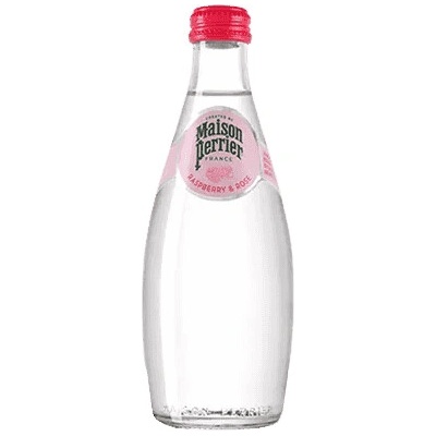 Perrier Raspberry & Rosse Minerálna Voda 0,33 l Sklo
