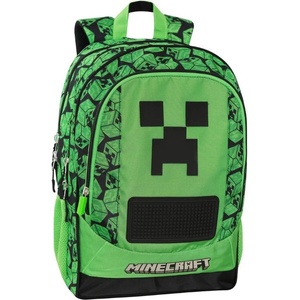 Panini Ученическа раница Panini Minecraft Creepers - с подвижна стойка на колелца (74360)