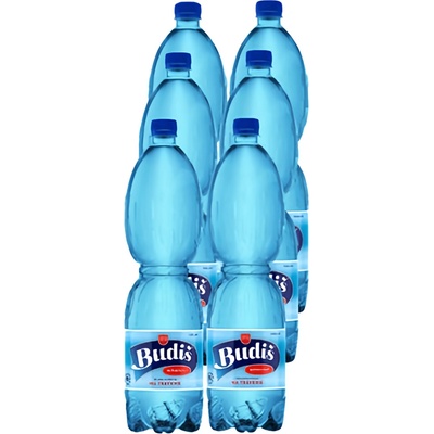 Budiš Minerální voda perlivá 6 x 1,5 l