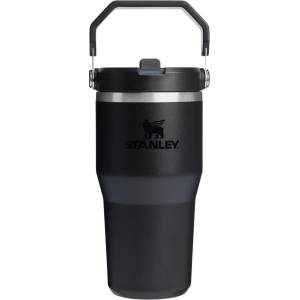 STANLEY Черен термос от неръждаема стомана 600 ml IceFlow Flip Straw 2.0 Tumbler Black - Stanley (100000108476)