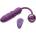 Inmi Thru Thumper Thrusting Silicone Vibrator with Remote Purple