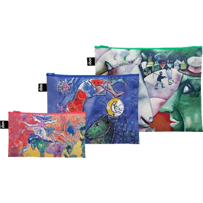 LOQI Museum Marc Chagall рециклирани торбички, 3 бр (ZP.MC)
