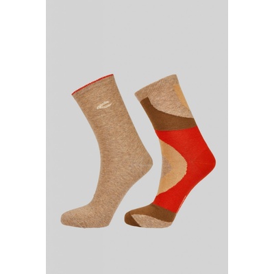 Camel Active ponožky WOMEN COCKS SWIRL 2ER hnedá