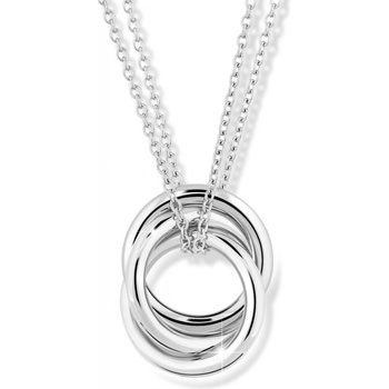 Modesi Módny dvojitý náhrdelník zo striebra M43093