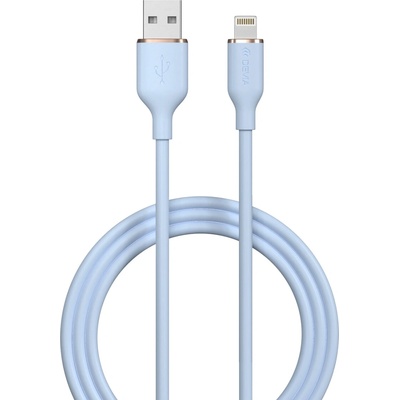Devia EC630 USB - Apple Lightning, 2,4A, 1,2m, modrý