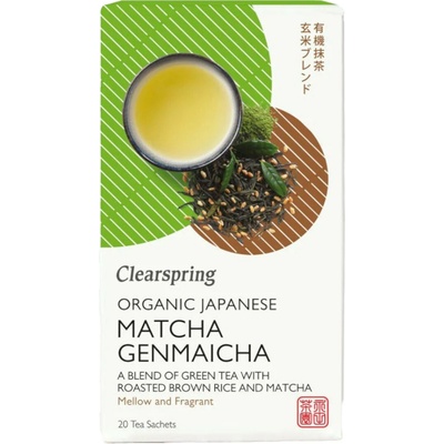 Clearspring Čaj Matcha Genmaicha BIO 20 x 1,8 g