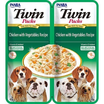 Churu Dog Twin Packs Chicken & Vegetables in Broth 2 x 40 g