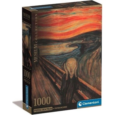 Clementoni Kompaktní muzeum L'urlo Di Munch 1000 dílků