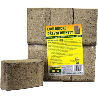 BIOMAC Dřevěné brikety Turbo 10 Kg – Zbozi.Blesk.cz