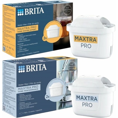 Brita Maxtra Pro Pure Performance + Pro Hard Water Expert 2+2 ks