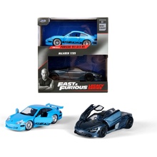 Jada Rychle a zběsile Twin Pack Brianovo Porsche 996 GT3 RS a Shawův McLaren Wave1:2 1:32