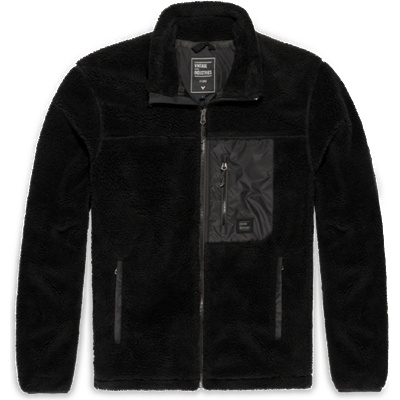Vintage Industries Kodi качулка с подплата от шерпа и полар, черна (30117.black)