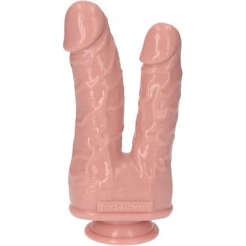 Image 1 of Toyz4Lovers Реалистично двойно анално-вагинално дилдо с вакуумна основа Remo