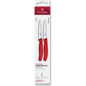 Victorinox Комплект ножове SWISS CLASSIC 10 cm, комплект 2 бр. , червен, пластмаса, Victorinox (VN677912C1)