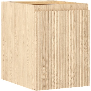 Mexen Rivel шкафче за баня под мивката 35 см, 1 врата, рифелована, дъб - 91A21-03547-1-BF81 (91A21-03547-1-BF81)