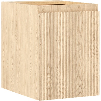 Mexen Rivel шкафче за баня под мивката 35 см, 1 врата, рифелована, дъб - 91A21-03547-1-BF81 (91A21-03547-1-BF81)