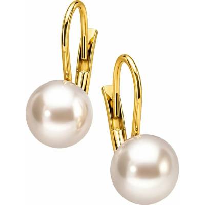 Zlaton Náušnice žluté zlato s perlou 1.5cm 2.3g 000482606257