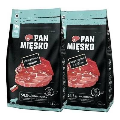 Pan Mięsko Vepřové s divočákem křupky XL 2 x 3 kg