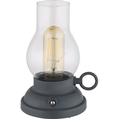 GLOBO 58016A - LED настолна лампа PETRO 1W/3, 7V 1200 mAh, антрацит (GL8506)