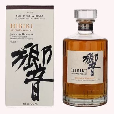 Suntory Hibiki Japanese Harmony 43% 0,7 l (kartón)