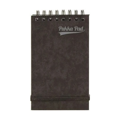 PUKKA PAD Kroužkový sešit Pressboard černá 127 x 76 mm linkovaný – Zboží Dáma