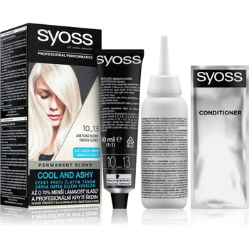 Image 1 of Syoss Permanent Cool Color перманентната боя за коса със студен подтон цвят 10_13 Arctic Blond