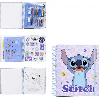 CurePink: | Kreativní blok v kroužkové vazbě Disney|Lilo & Stitch: Stitch [2700000854]