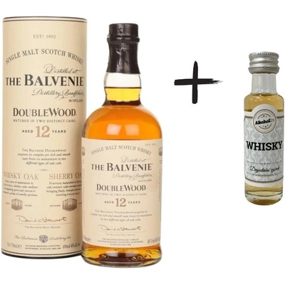 Balvenie Double Wood 12y 40% + miniatura 0,7 l (holá láhev)