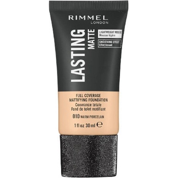 Rimmel London Lasting Matte Foundation make-up 010 Warm Porcelain 30 ml