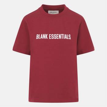 Blank Essentials Дамска тениска Blank Essentials Blank E College T-Shirt Ladies - Burgundy