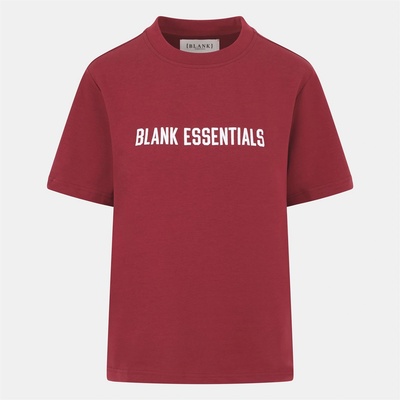 Blank Essentials Дамска тениска Blank Essentials Blank E College T-Shirt Ladies - Burgundy