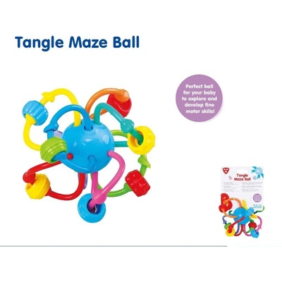 Teddies míček zamotaný plast 12cm
