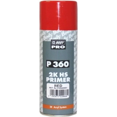 HB BODY spray 2K priemer 360, červený 400 ml, červený