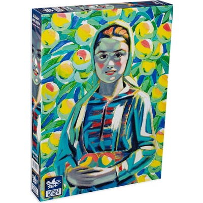 Black Sea Пъзел Black Sea Premium от 1000 части - Мома с ябълки, Владимир Димитров Майстора (BS42054)