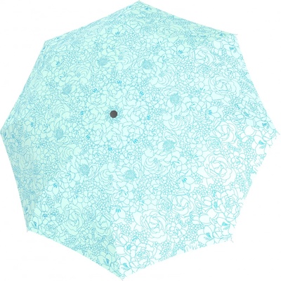 Doppler Fiber Havanna Giardino mistic blue dámský plně automatický deštník sv.modrý
