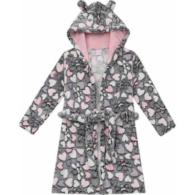 Kugo FZ1127 Dívčí župan šedý – Zboží Dáma