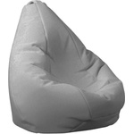 PUFRELAX Пуф, круша за деца 4-14 г. , 160л. Nirvana Light - Teteron Grey, За открито, Перящ се калъф, Пълнеж от Полистиролни перли, 8355 (PUF-G-NL-TEX-GRE) - topmall