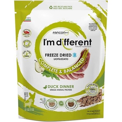 I´M DIFFERENT Duck DINNER mrazom sušené raw krmivo s kačicou 397 g