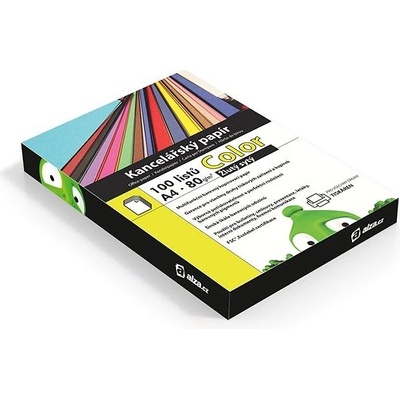 Alza Color A4 žlutý sytý 80g 100 listů