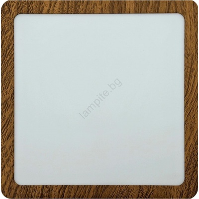 Baterie Centrum LED Плафониера BLOCK LED/18W/230V 4200K 22x22 см кафяв (BC0617)