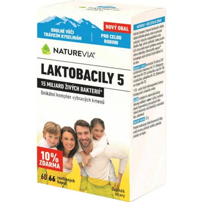 Swiss Laktobacily "5" 66 kapsúl