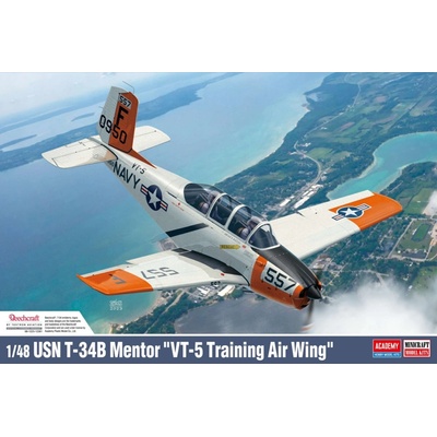 ACADEMY Model Kit letadlo 12361 USN T 34B Mentor VT 5 Training Air Wing 1:48