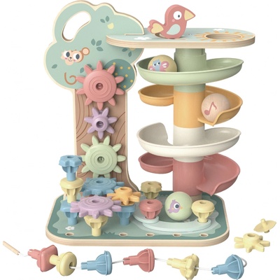 Tooky Toy Guľočková dráha Pastel