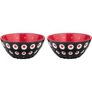 Guzzini Купички за закуски Le Murrine 12, 5 см черно-червени 2 бр (279412146)