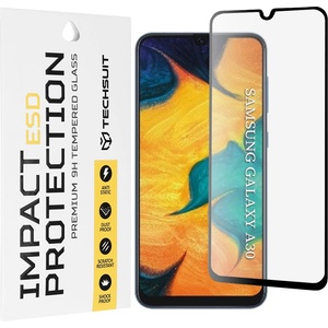 Techsuit Протектор за Samsung Galaxy A30 / A50 / A20 / A30s / A50s / M21 / M31 / M30s / M30 - ESD стъкло - черен